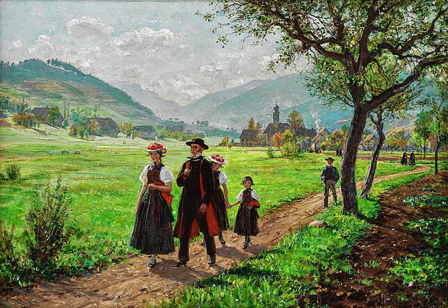 &bdquo;Sonntag im Gutachtal&ldquo; entstand 1903.