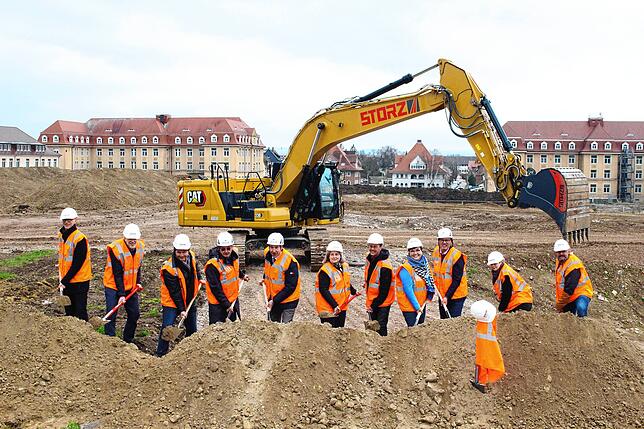 Im April 2023 feiert die Stadt den Spatenstich zum großen Bauprojekt.