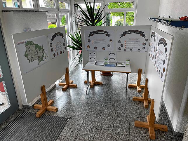 In jedem Hohenfelser Ortsteil gibt es ein solches Zukunftsatelier, das je nach vorhandenem Platz ähnlich aufgebaut ist. Fragebögen ...