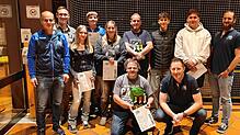 Die geehrten Mitglieder des HC Lauchringen (von links): Sebastian Kaiser (Vorstand), Hendrik Futterer, Ylva Völkel, Neo Völkel, Sabine ...