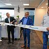 Eröffneten das neue Betriebsrestaurant Messmeria bei BCS in Radolfzell: Horst Engelhardt (Verkaufsleiter Apetito), Daniel Martinez, ...