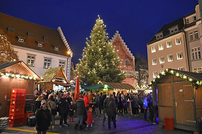In Ravensburg können Besucher ab 30. November über den Christkindlesmarkt schlendern.