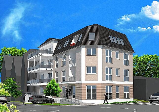 An der Ecke Olgastraße/Eugenstraße in Nähe des RAB-Geländes baut IBG Ostermann ein Wohnhaus mit Gewerbe.