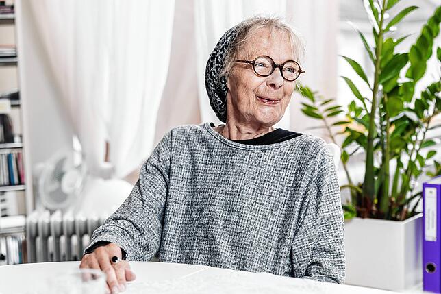 „Die Angst hat sich vertanzt“: Schauspielerin Gisela Schulze im Hospiz in Brugg.