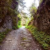 Reste der alten Via Claudia auf der alten Fernpassroute.