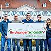 Sie suchen einen Bürgermeister für Herdwangen-Schönach: (von links) Michael Möhrle, Wolfgang Neuburger, Harald Geng, Winfried Wetzel und ...