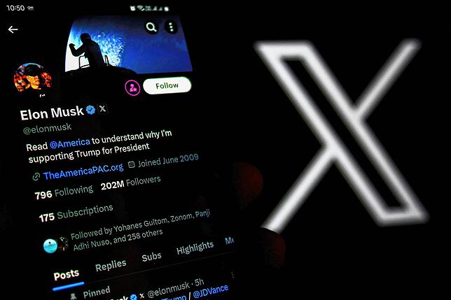 Gefährliche Propagandamaschine: Musks Kontoprofil auf der Plattform „X“.