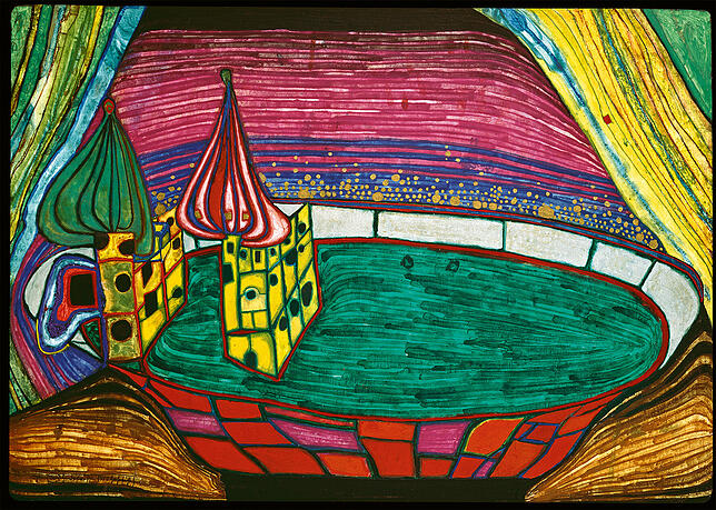 Friedensreich Hundertwasser: „Zwiebelturmsuppe“ (1971).