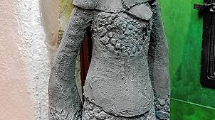 Ein Werk der Künstlerin Rosa Egi-Maissen aus Rabius (CH)/Tiengen, das in der Ausstellung im Museum Küssaberg zu sehen sein wird. Bild: ...