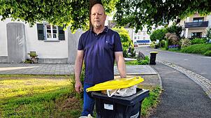 Die Tonne von Peter Preuß ist voll: Bis 30. Juni werden zusätzlich noch Gelbe Säcke abgeholt. Doch wohin dann mit dem Müll?