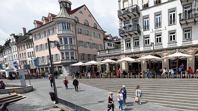 (Archivbild von 2018) Zwischen Marktstättenunterführung und Marktstätte liegt die Seitengasse Brotlaube. Hier wurde am frühen ...