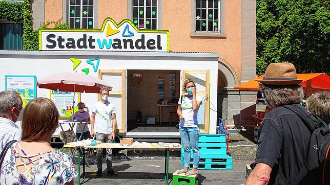 Bild : Der Konstanzer Stephansplatz künftig als grüne Oase? Bei den Aktionstagen Stadtwandel war dies eines der Themen