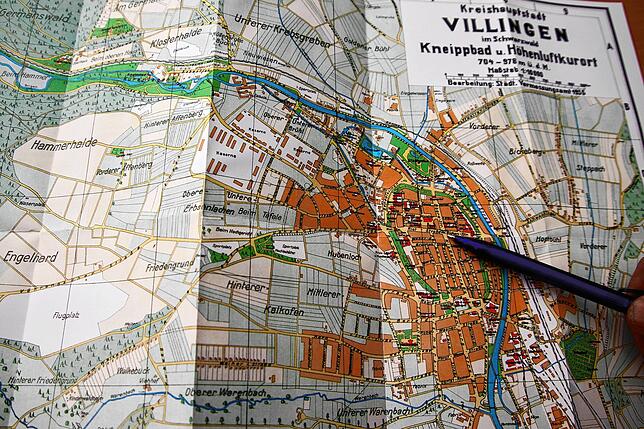 Hier ist der Beweis: Auf diesem Villinger Stadtplan von 1930 steht eindeutig Markplatz. Das kann man dort nachlesen, sofern man gute ...