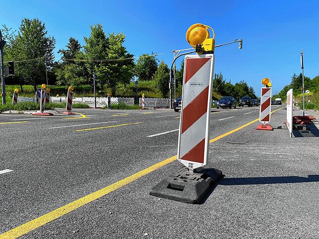 Durch die Baustellenampel entsteht immer wieder Stau auf der Nord- und Westtangente.