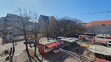 Ausblick: Trotz der nächste Woche beginnenen Verkehrseinschränkungen auf diesem Abschnitt der Hauptstraße soll der Marktplatz in ...