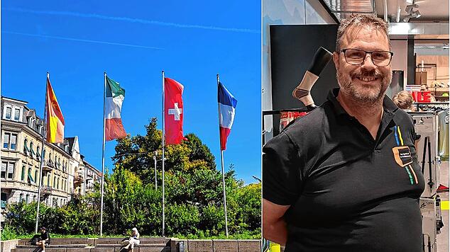 Die Zollfreigrenze um in Nachbarländern – wie links in Lörrach – einzukaufen, wurde für die Schweizer halbiert. Peter Vogl hat das in ...