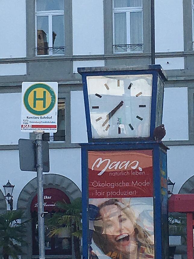 Es könnte auch kurz nach halb 8 sein...