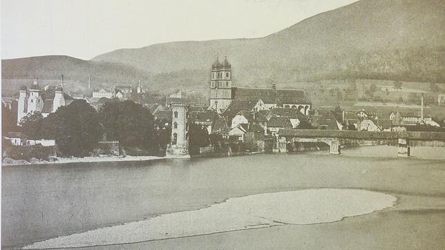 Stadtansicht 1895 mit der Hungerinsel. Bild: Stadtarchiv