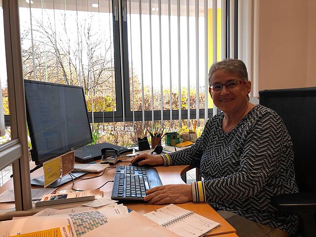 Christa Gnann an ihrem Arbeitsplatz im Rathaus. Sie hatte die Idee für das Projekt.