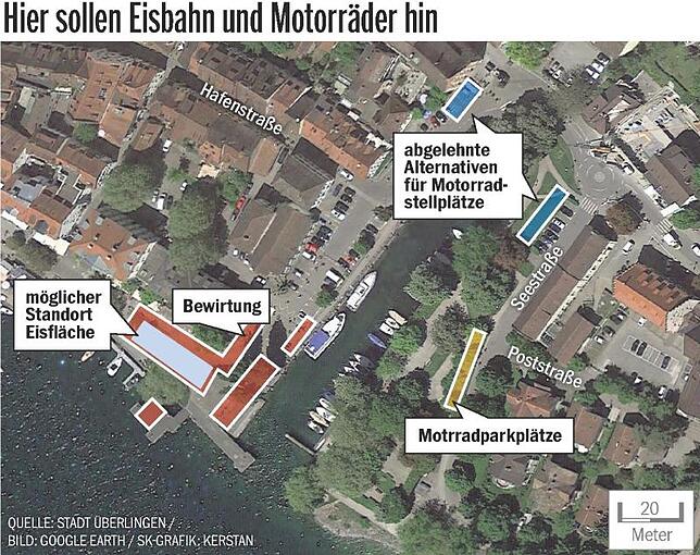Bild 1: Doch nicht am Chantilly-Platz: Motorräder kommen in die Seestraße, Eisbahn soll auf Promenade
