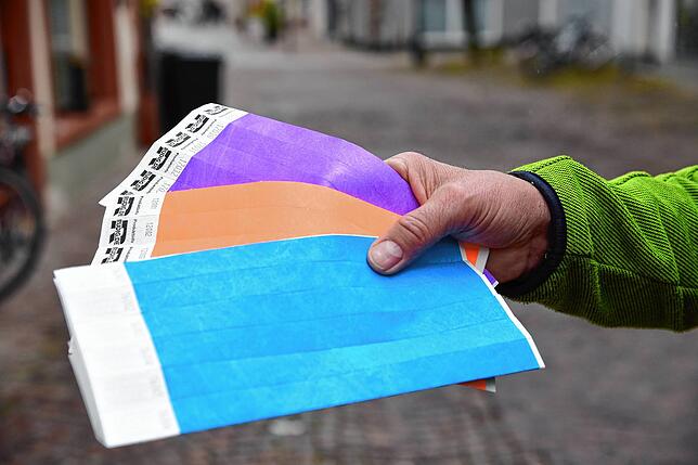 Für jeden Tag gibt es eine andere Farbe.