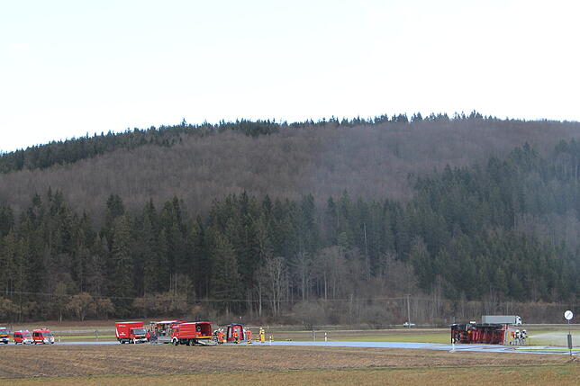 Bild 4: Gefahrgutunfall zwischen Blumberg-Riedöschingen und Längehaus