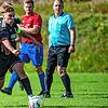 Im Einsatz, wenn es brennt: Lucien Ulce (links, gegen Nick Matt vom FC Dachsberg) ist auch auf dem Fußballplatz zur Stelle, wenn es brennt.