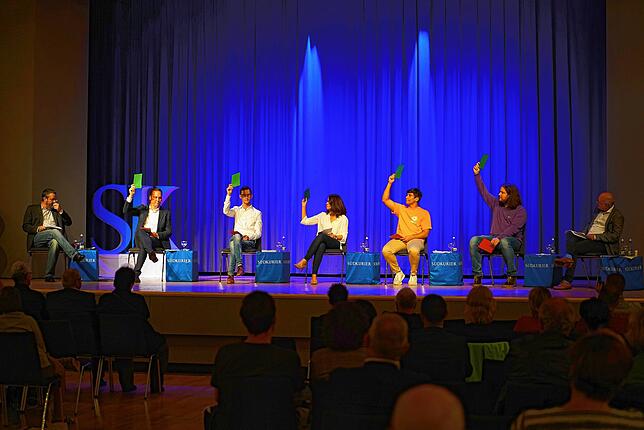 Kandidaten des Wahlkreises Waldshut bei der SÜDKURIER-Wahlarena im Kursaal in Bad Säckingen.