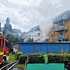 Raucht dringt aus einem Wohnhaus in Meersburg
