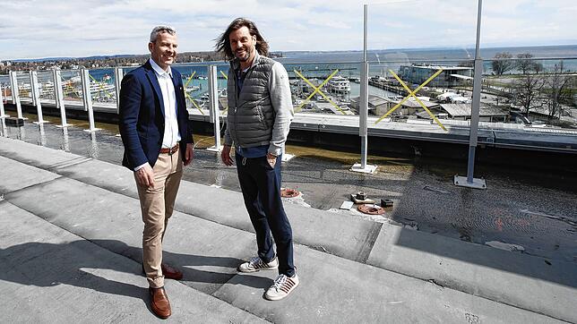 Auf dem Lago-Dach wird noch weitergearbeitet: Hier soll ein Dachgarten entstehen, der Teil des neuen Restaurants wird. ...