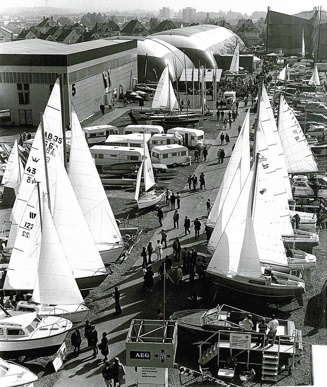 1971: Das Freigelände in der Meistershofener Straße.