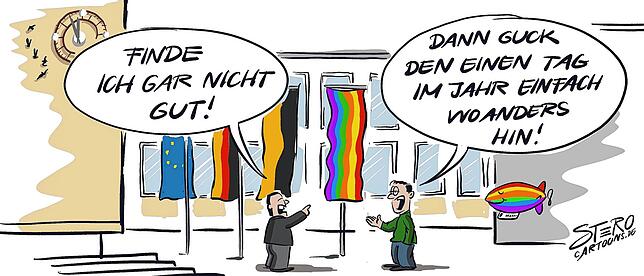 Bild 6: Die Karikatur der Woche: Wie weit weg ist noch zu nah dran?