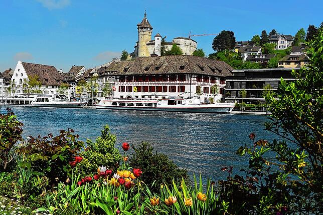 Schaffhausen: Die Festung Munot überragt die Stadt.