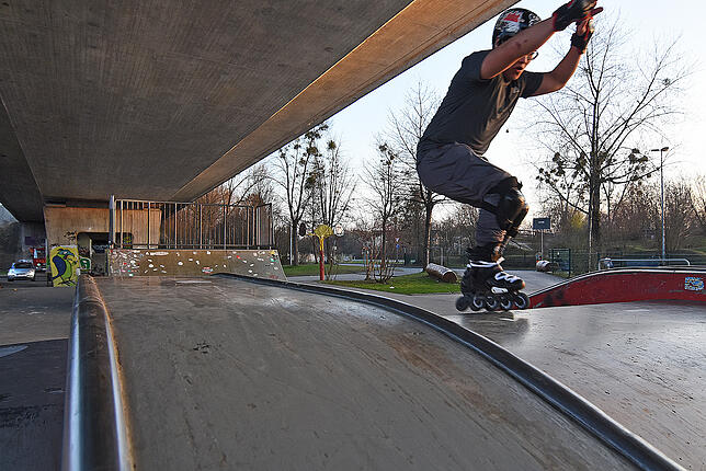 Der Skatepark in Friedrichshafen wird von vielen Sportlern genutzt. Auch in Salem wünschen sich viele Jugendliche eine solche ...