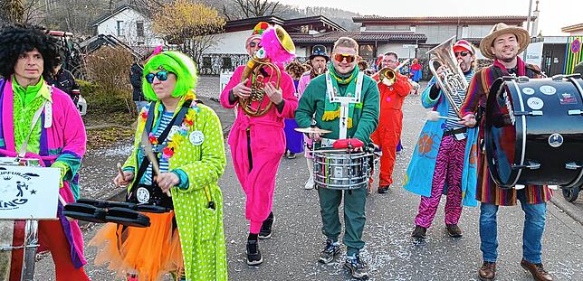 Bild 19: So schön war die gemeinsame Straßenfasnet in Oberlauchringen