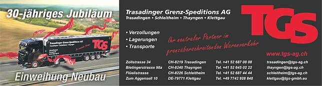Bild 2: Neubau und Jubiläum der TGS in Klettgau: FBW übergibt Schlüssel für Neubau in Klettgau