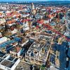 In der Singener Innenstadt wird viel abgerissen und viel neu gebaut (im Vordergrund die Cano-Baustelle). Eine Satzung für den Erhalt ...