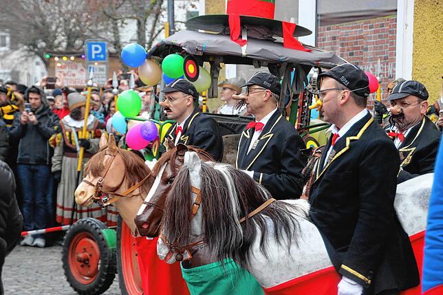 Bild 17: Viererbund-Treffen: Überlinger Zimmermannsgilde stellt erfolgreich den Narrenbaum