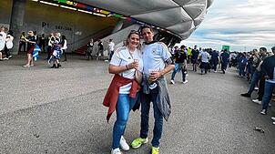 Markus Dilger war mit seiner Freundin Jessica beim Eröffnungsspiel der Fußball-Europameisterschaft in München.
