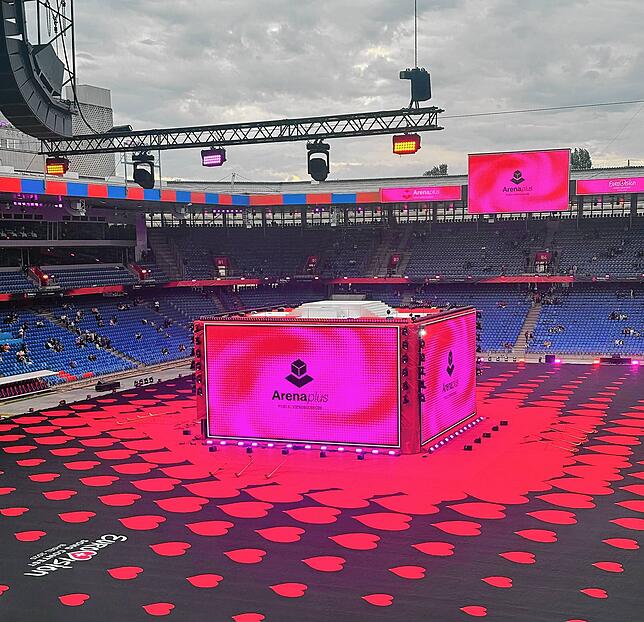 Im St. Jakob-Park Stadion wurde Geschichte geschrieben mit dem größten ESC Public Viewing.