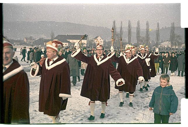 Bild 6: Bilder von der Fasnacht bei der Seegfrörne im Jahr 1963