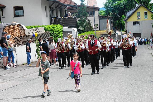 Bild 45: Bilder vom Bezirksmusikfest mit Umzug in Lausheim