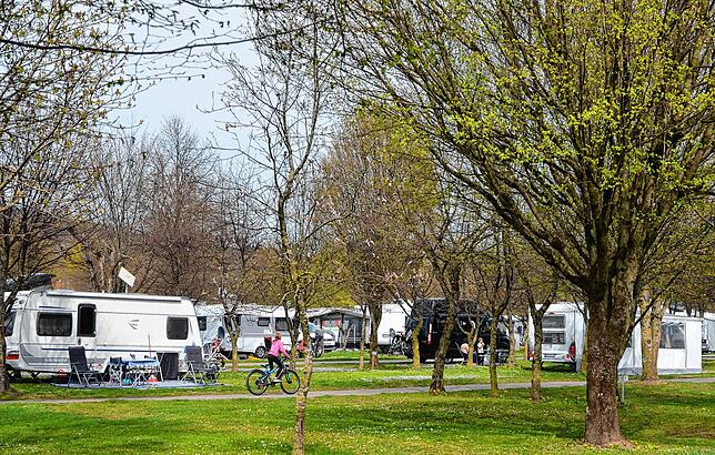 Auf dem Campingplatz Wirthshof hat die Saison bereits begonnen.
