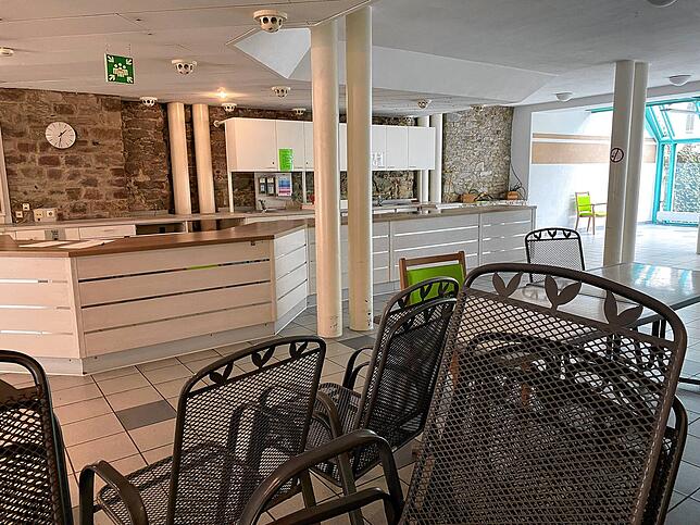 Die ehemalige Cafeteria des Pflegeheims soll öffentlich zugänglich werden.