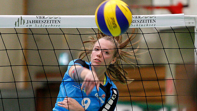 Villingens Mannschaftsführerin Michelle Feuerstein war beim Auswärtssieg in Bad Soden der große Rückhalt ihres Teams. Bild: Joachim Klein