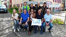 Aktiv für einen Dorfmittelpunkt (stehend von links): Ralf Bogenschütz, Felix Bogenschütz, Tobias Vetter, Benjamin Schnaitter; sitzend ...