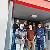 Ehrungen: Sven Hagen, Harry Jaerke, Stefan Meister (vorne, v.l.; Daniel Arndt, Daniel Strunze, Joshua Wuttke, Sven Trapp und Heiko ...