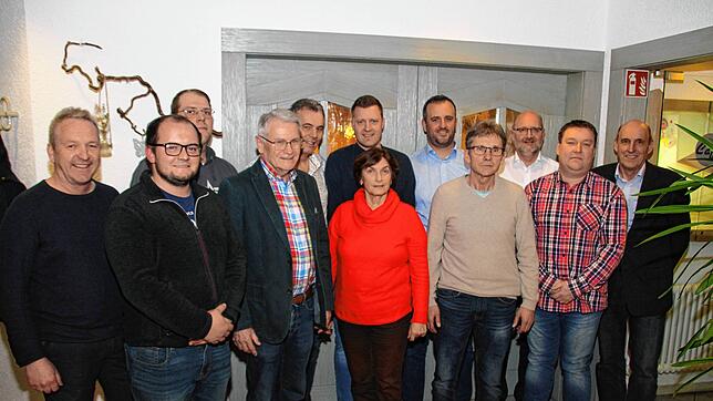 CDU-Kandidaten für die Wahl in den Gemeinderat: Detlef Pfundstein, Simon Kiefer, Daniel Kaltenbach, Berthold Kederer, Olaf Gissler, ...