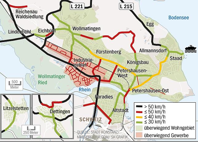 Bild 1: Konstanz: Autofahrer im Schilderwald