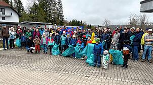 Groß war die Beteiligung an der Höchenschwander Dorfputzete. Foto: Stefan Pichler